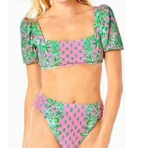 Ressina Bikini Top and High Waisted Clancy Bikini Bottom